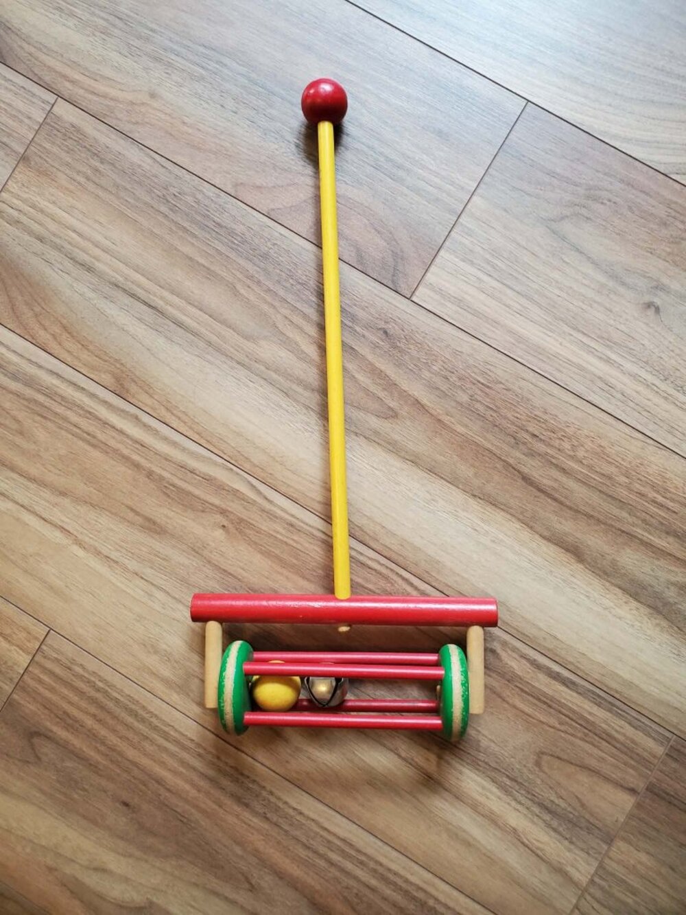 Rare Vintage Discovery Toys Wood Push or Pull Toy